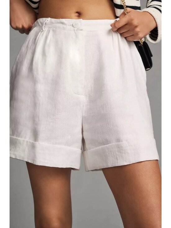 Anthropologie Faithfull Les Deux Linen Shorts Size Small MSRP$169.00 - Picture 4 of 6
